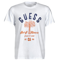 Odjeća Muškarci
 Majice kratkih rukava Guess SURF HOUSE CN SS TEE Bijela / Blue