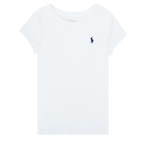 Odjeća Djevojčica Majice kratkih rukava Polo Ralph Lauren NOUVAL Bijela