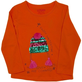 Odjeća Djeca Majice dugih rukava Losan 026-1201AL Naranča