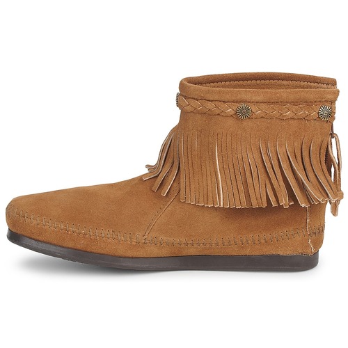 Minnetonka HI TOP BACK ZIP BOOT Taupe