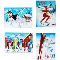 Dom Dekorativni predmeti  Signes Grimalt Magnetski Snijeg Set 4 U Multicolour