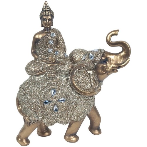 Dom Dekorativni predmeti  Signes Grimalt Buddha Sjedi Na Slonu Gold