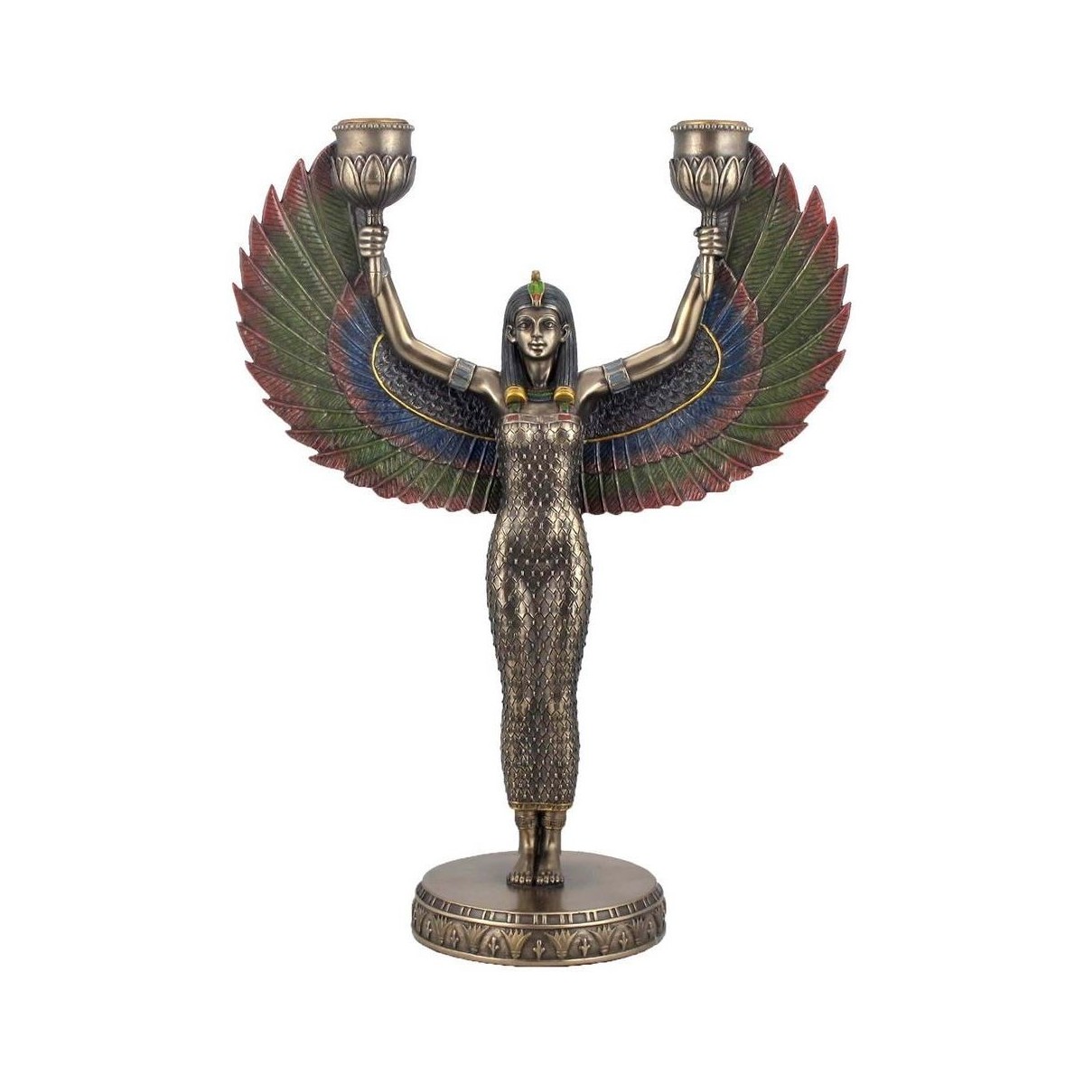 Dom Dekorativni predmeti  Signes Grimalt Svijećnjak Egipatske Božice Gold