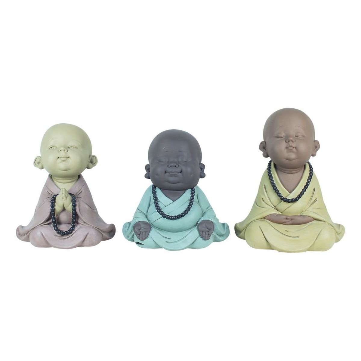 Dom Dekorativni predmeti  Signes Grimalt Buddha 3 Različita Set 3U Višebojna