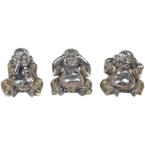 Dom Dekorativni predmeti  Signes Grimalt Buddha 3 Različita Set 3U Srebrna