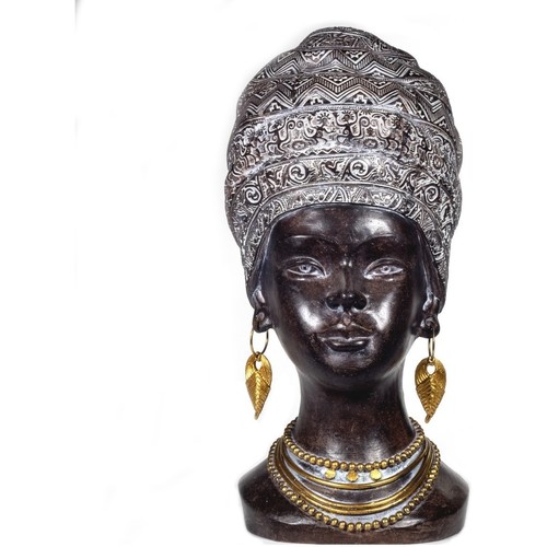 Dom Dekorativni predmeti  Signes Grimalt Slika Afričke Glave Crna