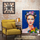 Dom Slike i platna Signes Grimalt Žena Sa Slikanjem Cvijeća Narančasta