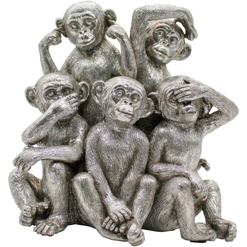 Dom Dekorativni predmeti  Signes Grimalt Majmun Srebrna