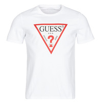 Odjeća Muškarci
 Majice kratkih rukava Guess CN SS ORIGINAL LOGO TEE Bijela