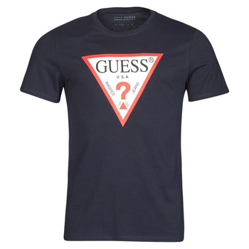 Odjeća Muškarci
 Majice kratkih rukava Guess CN SS ORIGINAL LOGO TEE Blue