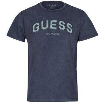 Odjeća Muškarci
 Majice kratkih rukava Guess GUESS COLLEGE CN SS TEE Blue