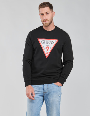 Odjeća Muškarci
 Sportske majice Guess AUDLEY CN FLEECE Crna
