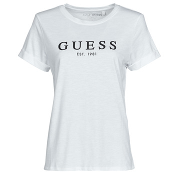 Odjeća Žene
 Majice kratkih rukava Guess ES SS GUESS 1981 ROLL CUFF TEE Bijela