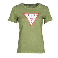 Odjeća Žene
 Majice kratkih rukava Guess SS CN ORIGINAL TEE Kaki
