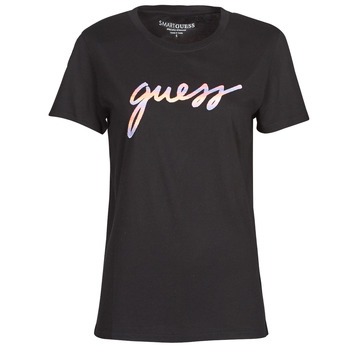 Odjeća Žene
 Majice kratkih rukava Guess SS SUNSET GRADIENT LOGO Crna / Multicolour