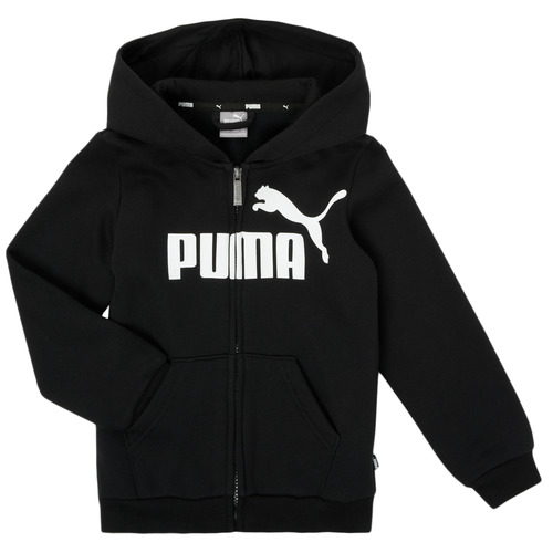 Odjeća Dječak
 Sportske majice Puma ESSENTIAL BIG LOGO FZ HOODIE Crna