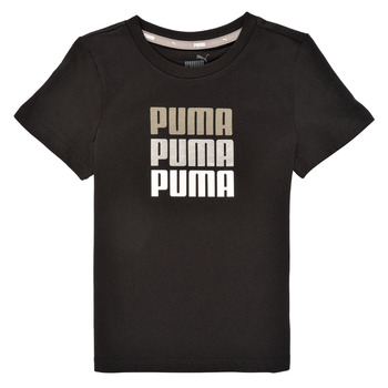 Odjeća Djevojčica Majice kratkih rukava Puma ALPHA TEE Crna