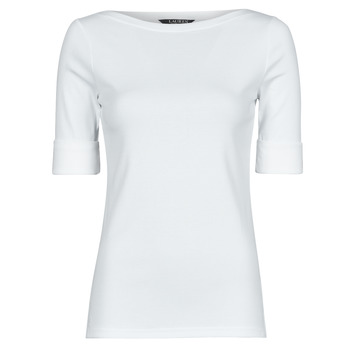 Odjeća Žene
 Majice dugih rukava Lauren Ralph Lauren JUDY-ELBOW SLEEVE-KNIT Bijela