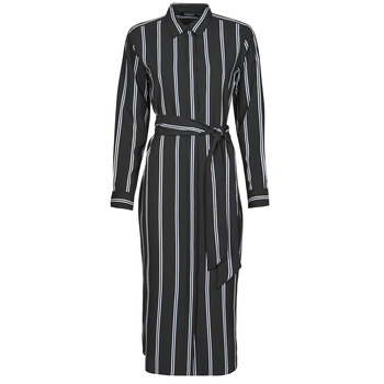 Odjeća Žene
 Duge haljine Lauren Ralph Lauren RYNETTA-LONG SLEEVE-CASUAL DRESS Crna