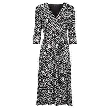 Odjeća Žene
 Duge haljine Lauren Ralph Lauren CARLYNA-3/4 SLEEVE-DAY DRESS Crna