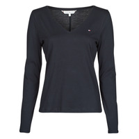 Odjeća Žene
 Majice dugih rukava Tommy Hilfiger REGULAR CLASSIC V-NK TOP LS Tamno plava