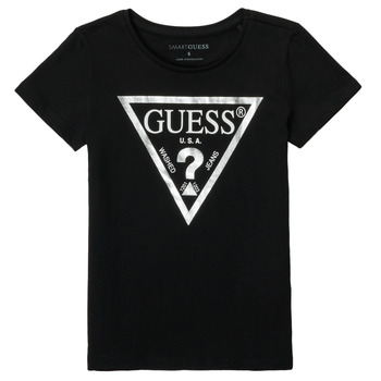 Odjeća Djevojčica Majice kratkih rukava Guess REFRIT Crna