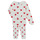 Odjeća Djevojčica Pidžame i spavaćice Petit Bateau CASSANDRE Bijela / Crvena