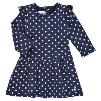 Odjeća Djevojčica Kratke haljine Petit Bateau DERRY Plava / Bijela