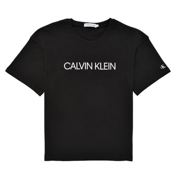 Odjeća Djevojčica Majice kratkih rukava Calvin Klein Jeans CASSY Crna
