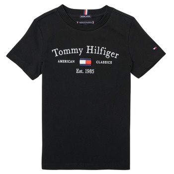 Odjeća Dječak
 Majice kratkih rukava Tommy Hilfiger YASSINE Crna