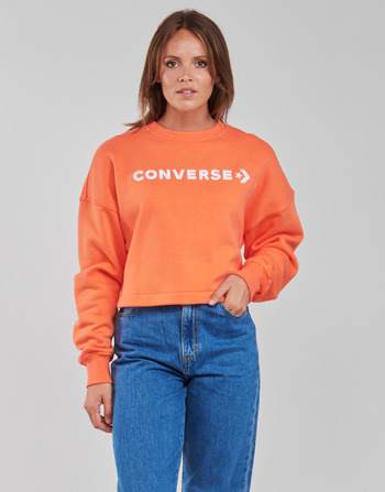 Odjeća Žene
 Sportske majice Converse EMBROIDERED WORDMARK CREW Narančasta