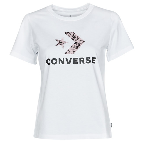 Odjeća Žene
 Majice kratkih rukava Converse STAR CHEVRON HYBRID FLOWER INFILL CLASSIC TEE Bijela