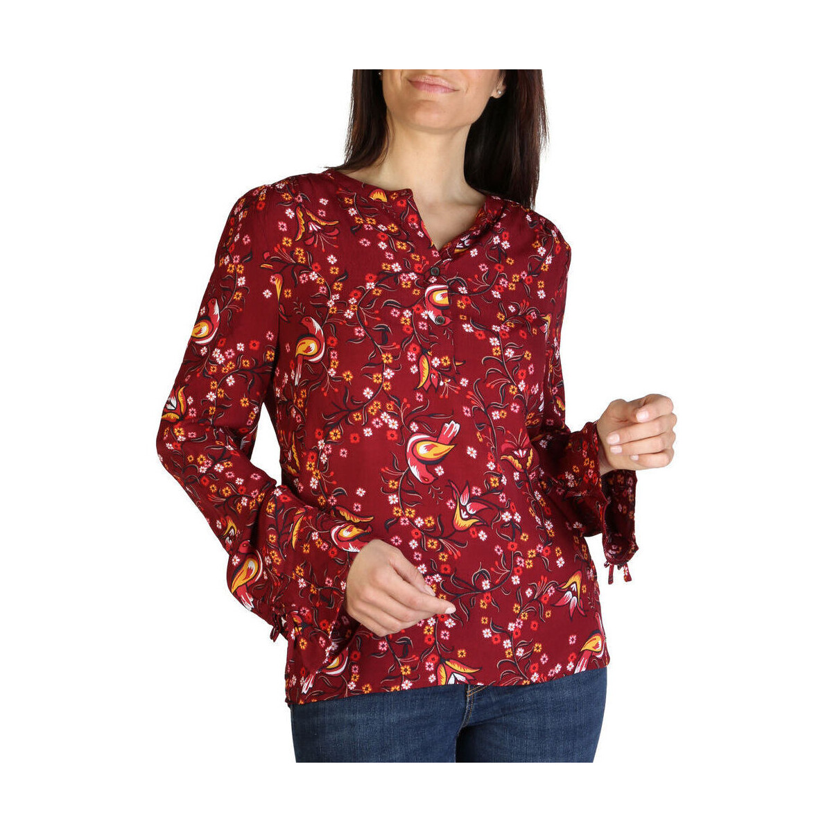 Odjeća Žene
 Košulje i bluze Tommy Hilfiger - ww0ww24735 Crvena
