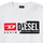 Odjeća Djeca Sportske majice Diesel SGIRKCUTY OVER Bijela