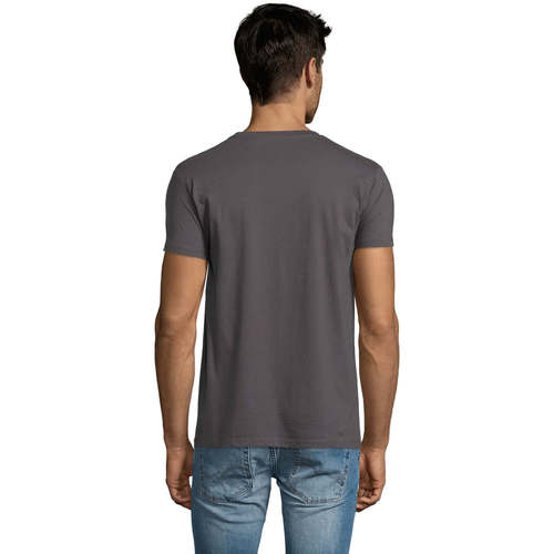 Sols Camiseta IMPERIAL FIT color Gris oscuro-100% algodón Siva