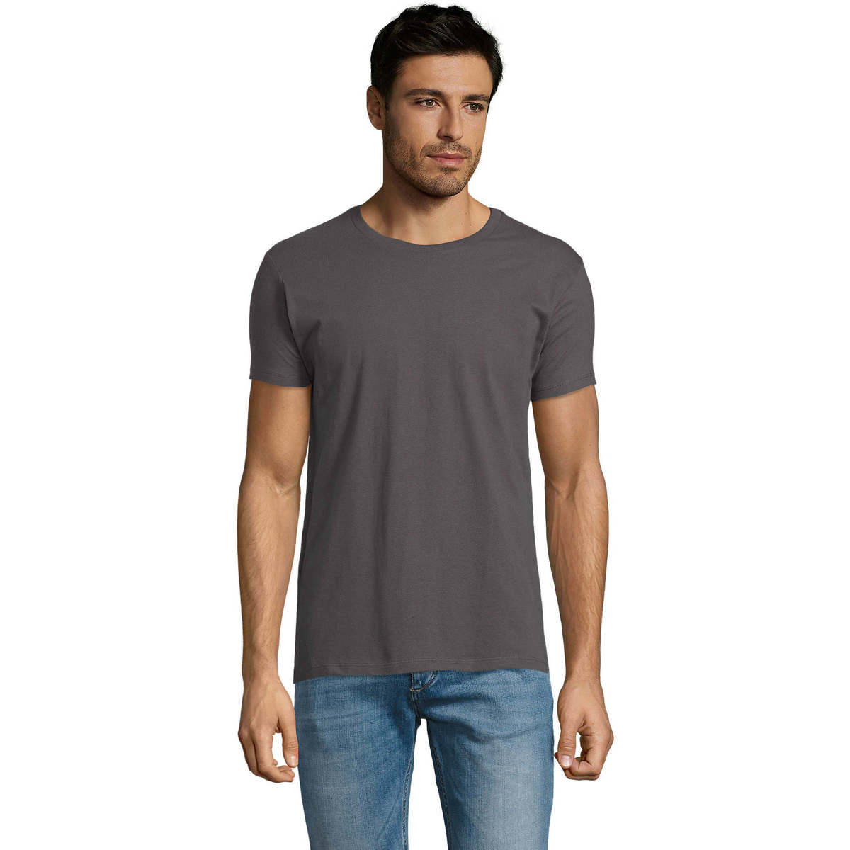 Odjeća Muškarci
 Majice kratkih rukava Sols Camiseta IMPERIAL FIT color Gris oscuro Siva