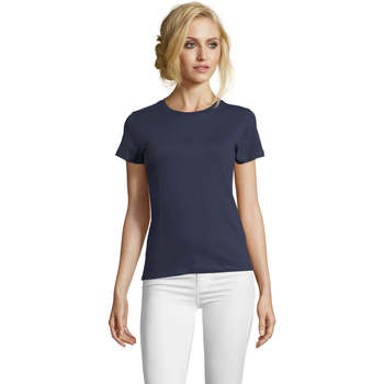 Odjeća Žene
 Majice kratkih rukava Sols Camiseta IMPERIAL FIT color French Marino Blue