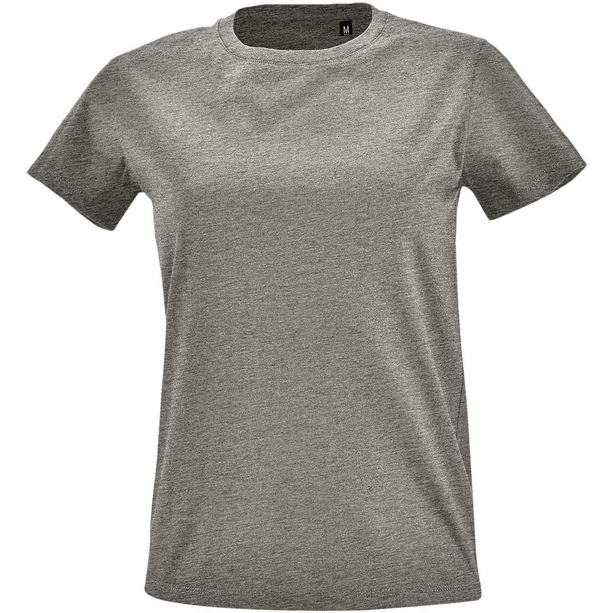Odjeća Žene
 Majice kratkih rukava Sols Camiseta IMPERIAL FIT color Gris mezcla Siva