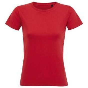 Odjeća Žene
 Majice kratkih rukava Sols Camiseta IMPERIAL FIT color Rojo Red