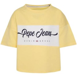 Odjeća Djevojčica Majice kratkih rukava Pepe jeans  žuta