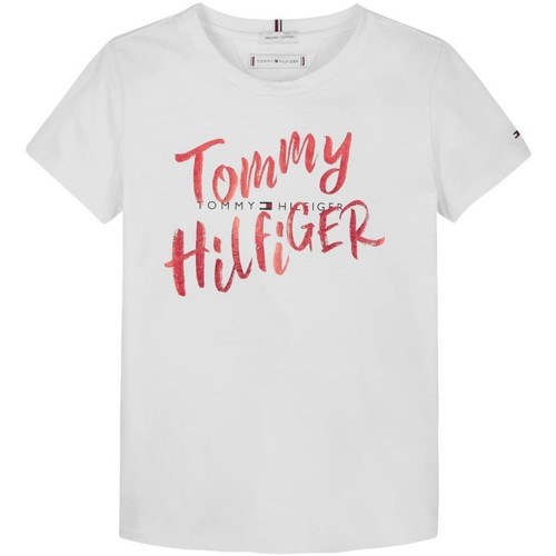 Odjeća Djevojčica Majice kratkih rukava Tommy Hilfiger  Bijela