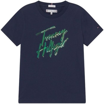 Odjeća Djevojčica Majice kratkih rukava Tommy Hilfiger  Plava
