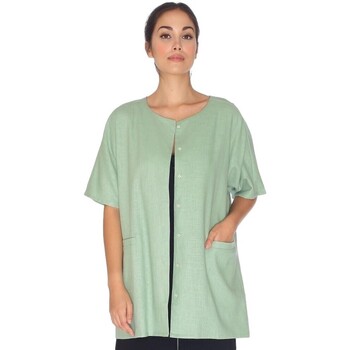 Odjeća Žene
 Kaputi Pepaloves Linen Jacket - Green Zelena