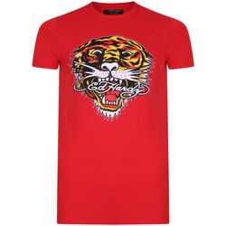 Odjeća Muškarci
 Majice kratkih rukava Ed Hardy - Tiger mouth graphic t-shirt red Red