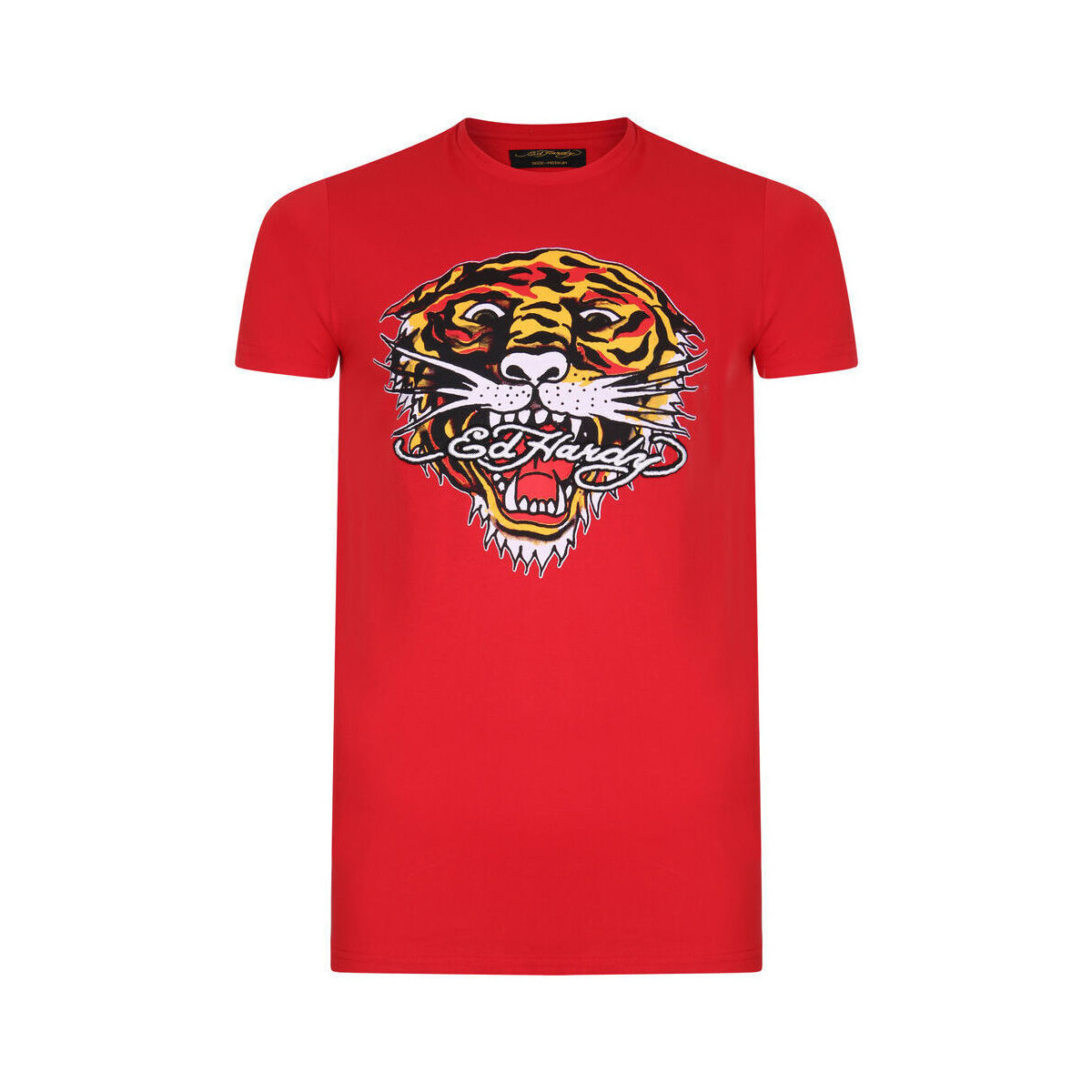 Odjeća Muškarci
 Majice kratkih rukava Ed Hardy Tiger mouth graphic t-shirt red Crvena
