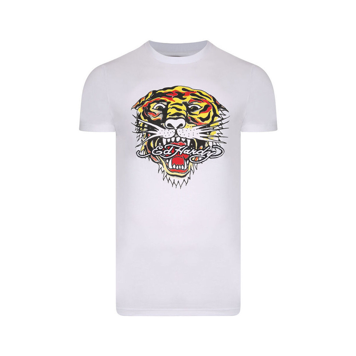 Odjeća Muškarci
 Majice kratkih rukava Ed Hardy Tiger mouth graphic t-shirt white Bijela