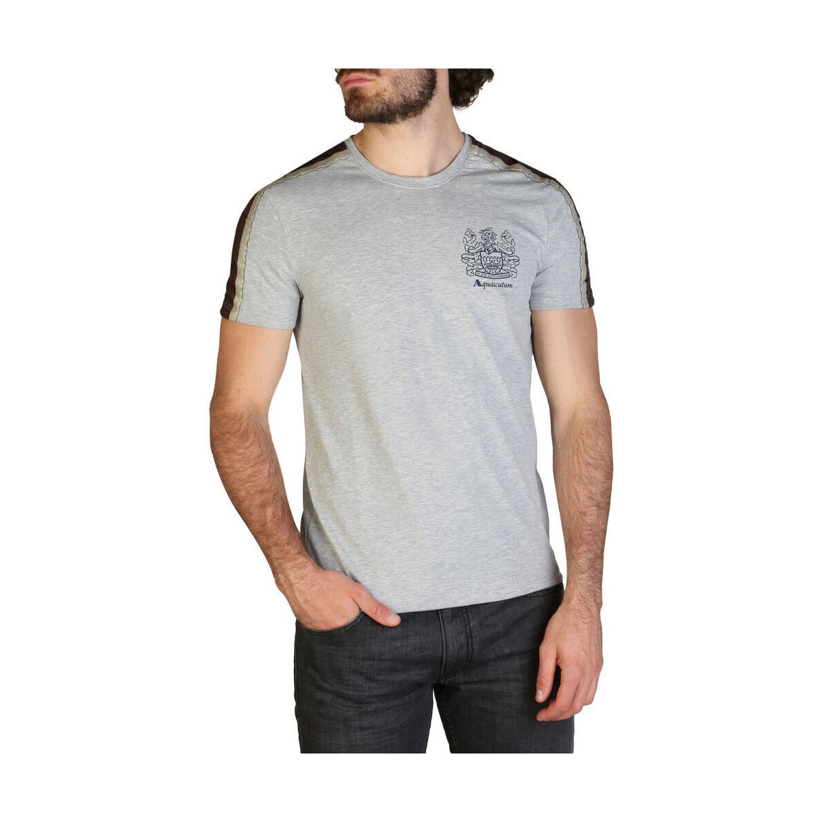 Odjeća Muškarci
 Majice kratkih rukava Aquascutum - qmt017m0 Siva