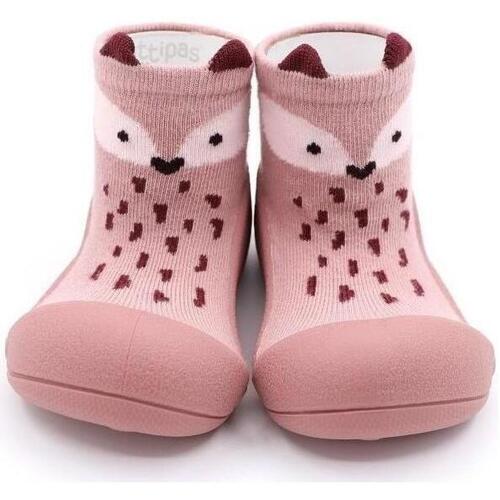 Obuća Djeca Papuče za bebe Attipas Endangered Animal Fox - Pink Ružičasta