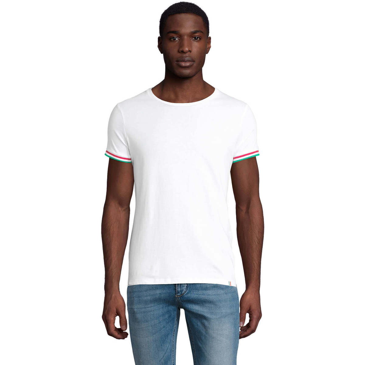 Odjeća Muškarci
 Majice kratkih rukava Sols CAMISETA MANGA CORTA RAINBOW-100% algodón semi-peinado Bijela
