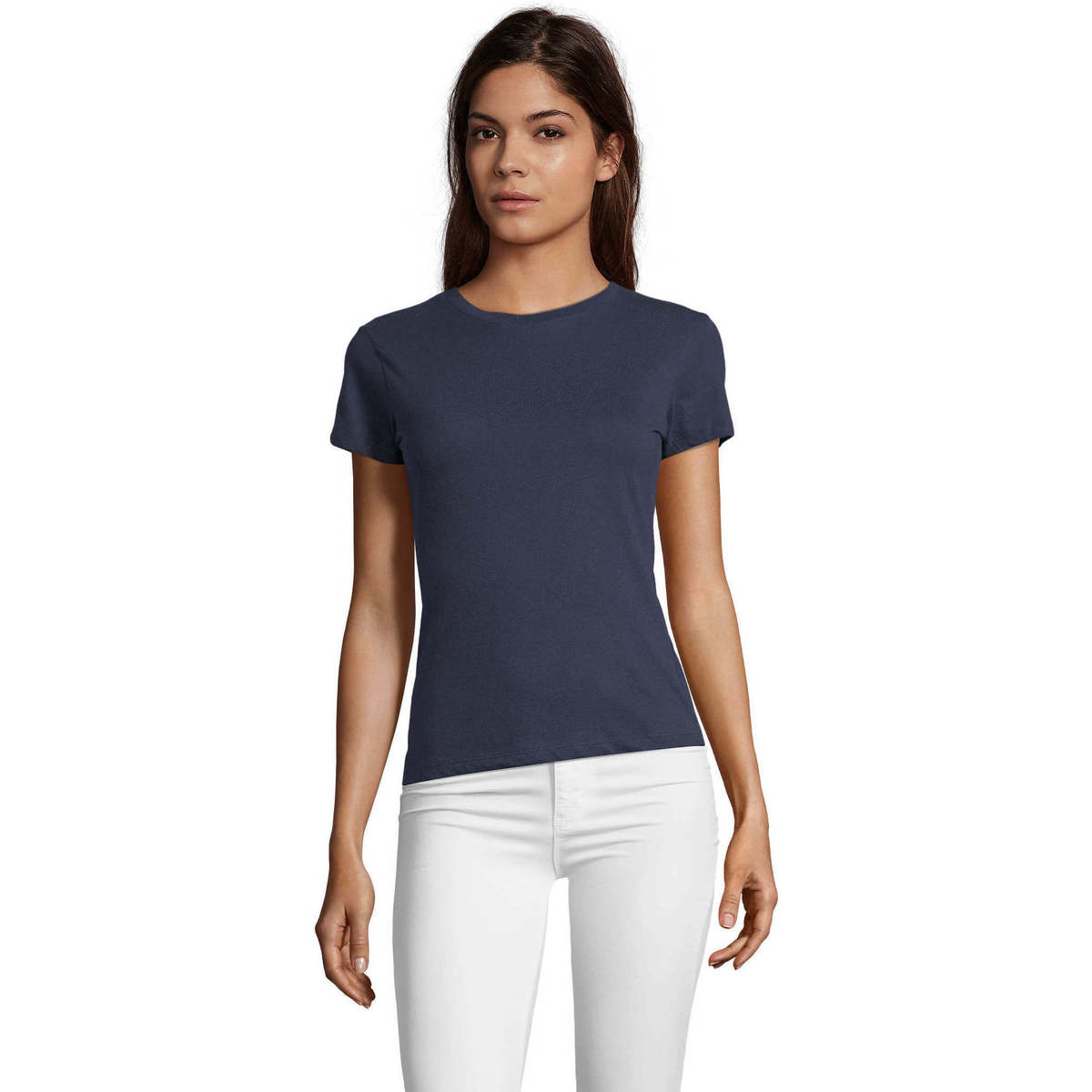 Odjeća Žene
 Majice kratkih rukava Sols REGENT FIT CAMISETA MUJER  MANGA CORTA EN  100% algodón Plava